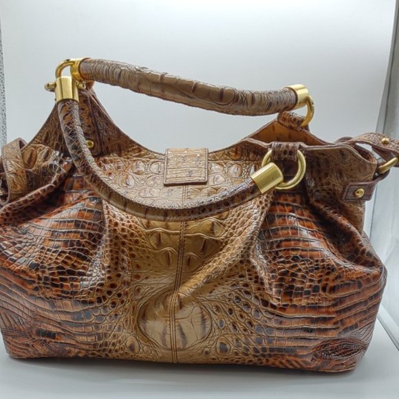 Brahmin 🌲Dagny Satchel Toasted Almond - Picture 9 of 11